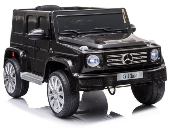 LEAN Toys Elektro-Kinderauto »Kinder Elektroauto Mercedes G500 V8 Schwarz 12V«, Kinderfahrzeug Kinderauto elektrisch