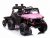 LEAN Toys Elektro-Kinderauto »Kinder Elektroauto Off Road 12V Kinderfahrzeug«, Kinderauto elektrisch Pink m. Anhänger