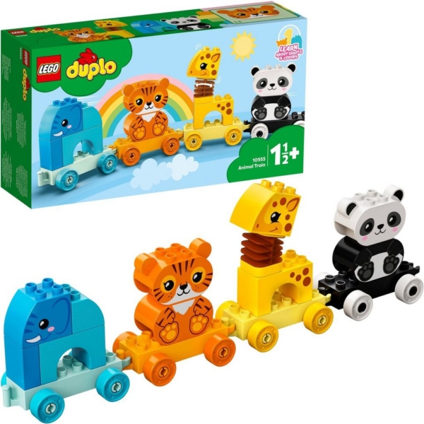 LEGO® Konstruktionsspielsteine »Mein erster Tierzug (10955), LEGO® DUPLO® Creative Play«, (15 St), Made in Europe