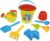 Lena 5422 Happy Sand Jungs II, Eimergarnitur 10-TLG, Sandspielzeug Set für Kinder ab 2 Jahre, Spielset mit Eimer, Sieb, Schaufel, Rechen, Gießer,…