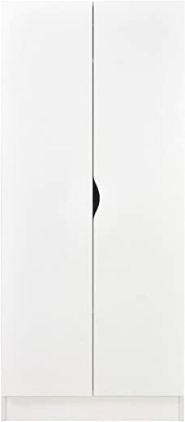 Leomark Weiß zweitüriger Kleiderschrank für Kinder – Roma – praktisch und funktional Schrank, Kommode für Kinder und Jugendliche, Möbel Raum, Dim:…