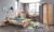 lifestyle4living Jugendzimmer Komplett-Set in Plankeneiche-Dekor und Graphit, 3-teilig für Mädchen und Jungen mit Kleiderschrank, Bett und…