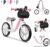 Lionelo Arie Laufrad Kinder Fahrrad bis 30 kg Sattel und Lenker einstellbar Handbremse 12 Zoll Eva Schaumräder Metallrahmen Fußstütze Tasche…