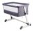 lionelo Beistellbett »Lionelo Theo Baby Beistellbett Kinderbett grau Babybett Zustellbett für 0-3 Jahre, bis 15kg, Neigungs- und Höhenverstellbar«
