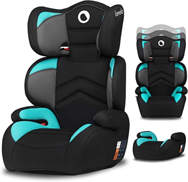Lionelo Lars Kindersitz 15-36 kg Autositz Gruppe 2 3 verstärkte Kopfstütze mit Einstellungsmöglichkeit Seitenschutz Armlehnen Konstruktion ImpactGuard