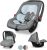 Lionelo Noa Plus Auto Kindersitz Babyschale ab Geburt bis 13 kg Fußabdeckung Sonnendach leichte Konstruktion 3-Punkt-Sicherheitsgurt abnehmbarer…