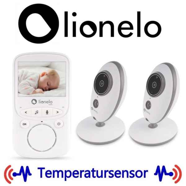 lionelo Video-Babyphone »Babyline 5.1«, 2 Kamera Temperatursensor 300m Garantie