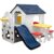 LittleTom Rutsche »Kinder Spielhaus mit Rutsche Kinderhaus ab 1 Jahr«, Spielhaus + Tisch + 2 Hocker