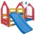 LittleTom Rutsche »Kinder Spielhaus mit Rutsche Schaukel Spiel-Turm«, 155x135cm Rot Gelb Blau