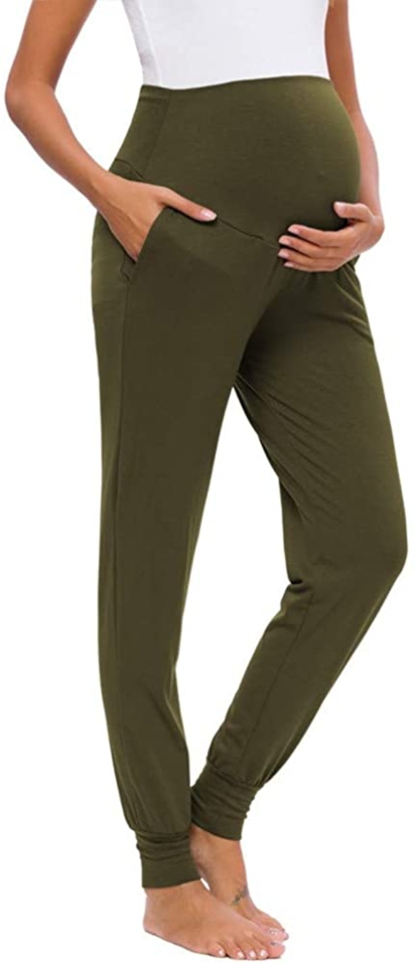Liu & Qu Umstandsmode Damen Freizeithose Stretch Bequem Loungehose