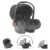 Lorelli Babyschale »Babyschale Pluto Gruppe 0+«, 3.1 kg, (0 – 13 kg), Sonnendach faltbar, Fußabdeckung