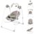 Lorelli Babywippe »Babywippe elektrisch Tango 2 in 1«, Fernbedienung, MP3, Timer, Mobile