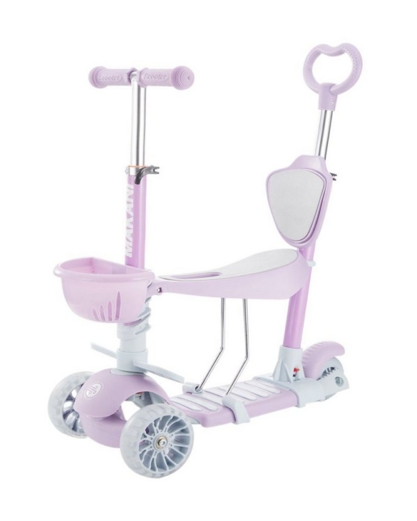 Makani Cityroller »Kinderroller, Dreirad, BonBon 4 in 1«, mit Schiebestange, Korb