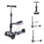 Makani Cityroller »Kinderroller Ride and Skate 3 in 1«, Dreirad, verstellbar, LED-Vorderräder
