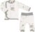 Makoma Baby Erstausstattung Set Unisex – Strampelhose mit Fuß Langarm Wickeljacke Bekleidungsset 2tlg. Für Neugeborene Jungen Mädchen Babysachen