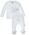 Makoma Erstausstattungspaket »Baby Erstausstattung Langarm Wickeljacke Shirt und Hose mit Fuß Mädchen & Jungen Organic White« (Set, 2-tlg., 2-tlg)…