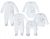 Makoma Erstausstattungspaket »Baby Langarm Strampler Set Schlafanzug Wickelbody Body Wickeljacke Langarmshirt Hose mit Fuß für Neugeborene Organic…