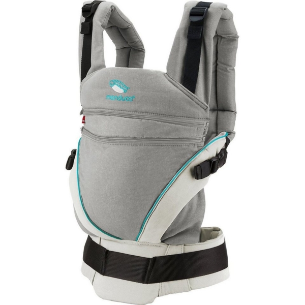 manduca Babytrage »Babytrage XT Cotton grey-orange«