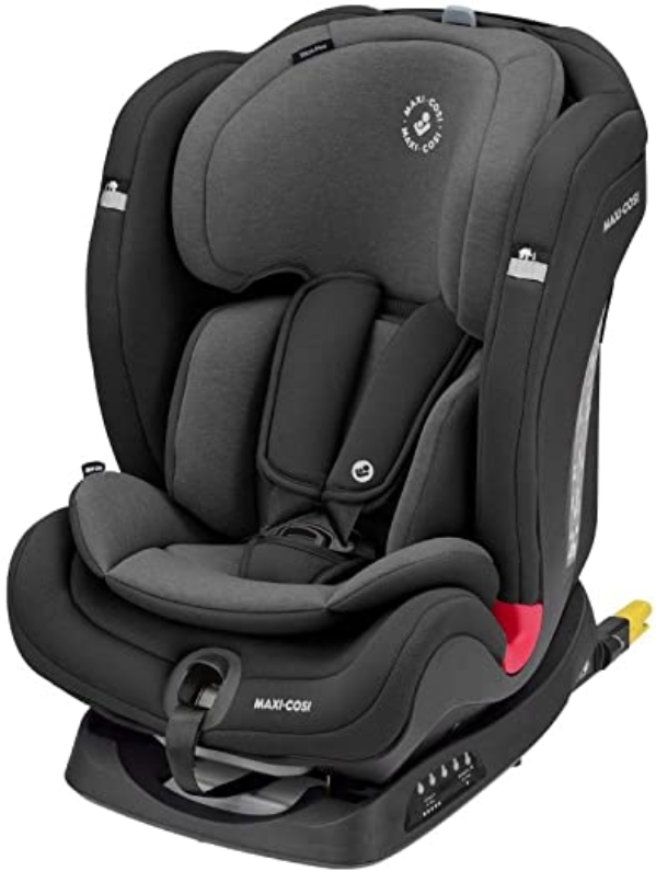 Maxi-Cosi Titan Plus, Mitwachsender Kindersitz mit ISOFIX, ClimaFlow Funktion und Liegeposition, Gruppe 1/2/3 Autositz (9-36 kg) Nutzbar ab ca. 9…