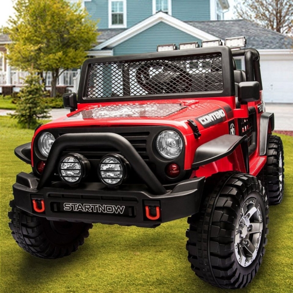 Merax Elektro-Kinderauto »R-Leader Geländewagen VII«, Belastbarkeit 50,00 kg, mit 2 Sitzer, Elektroauto mit USB, AUX und Bluetooth inkl. Ferndienung