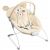 MOMI GLOSSY Babywippe für Babys bis 9 kg, weiche Polsterung, Metallrahmen, Antirutsch-Füßchen, Haltegurt | Abmessungen 58 x 49 x 53 cm |…
