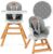 MOMI WOODI Kinderhochstuhl 3-in-1 für Babys und Kinder von 6 bis 36 Lebensmonat (max. 15 kg Körpergewicht | 83 x 60,5 x 104 cm, Gewicht 11,3 kg,…
