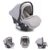 Moni Babyschale »Babyschale Moni Gruppe 0+«, 3.05 kg, (0 – 13 kg) Fußabdeckung Sitzpolster 3-Punkt Gurt