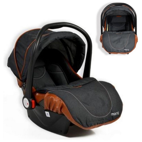 Moni Babyschale »Kindersitz, Babyschale Alma Gruppe 0+«, 3.15 kg, (0 – 13 kg) Adapter, Fußabdeckung Dach