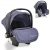 Moni Babyschale »Kindersitz, Babyschale Veyron Gruppe 0+«, 3.1 kg, (0 -13 kg) Sonnendach, Adapter