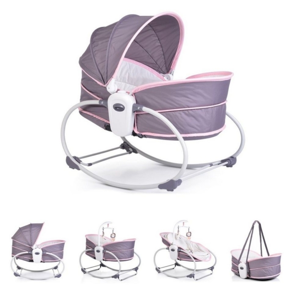 Moni Babywippe »Babywippe Ava 5 in 1«, mit Musikfunktion Vibration Sonnenschutz Moskitonetz