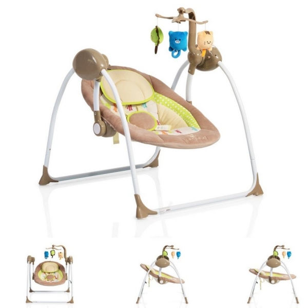 Moni Babywippe »Babywippe Swing+«, mit Musikfunktion, regulierbare Lautstärke, Zeitschaltuhr