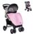 Moni Kombi-Kinderwagen »Kinderwagen Lea«, Vorderräder schwenkbar, Fußabdeckung, Getränkehalter, rosa