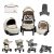 Moni Kombi-Kinderwagen »Kinderwagen Polly 3 in 1«, Babyschale, Babywanne, Sportsitz, klappbar, Tasche