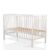 Moni Komplettbett »Babybett Holz Buche«, weiß, 3 Höhenpositionen, 3 Stäbe abnehmbar