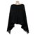 MyBeautyworld24 Poncho »Damen Poncho mit U-Boot Ausschnitt in Dreiecksform Cape Strick Pullover Kuscheliger Überwurf mit Fransen und Glitzer«