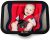 MyHappyRide Rücksitzspiegel fürs Baby, Bruchsicherer Auto-Rückspiegel für Babyschale, Autositz-Spiegel ohne Einzelteile, für Kinder in…