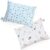 NATURECA 2er Set Kuschelkissen mit Kissenbezug Baumwolle, Baby Kopfkissen ab 1 Jahr, Kleinkindkissen für babybett, Waschbar Kleinkind Kopfkissen -…