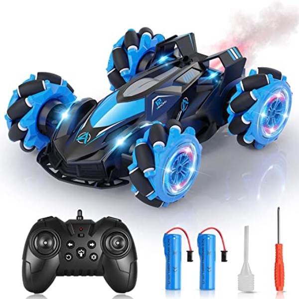 NBPOWER Ferngesteuertes Auto für Kinder, 1:14 RC Auto Schneller Offroad 4WD Drift Car 360 ° Drehbares RC Crawler mit Spray, Auto Spielzeug &…