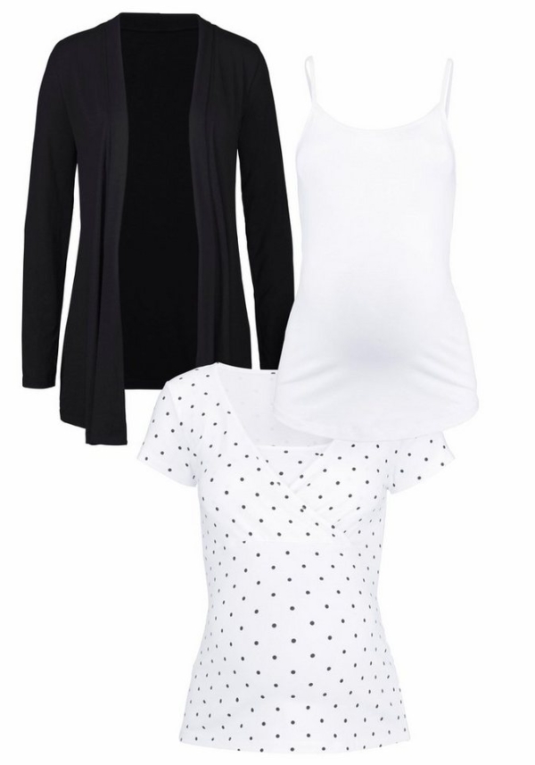 Neun Monate Umstands-Set »Powered by Flashlights« (Set, 3-tlg) Shirt mit Stillfunktion