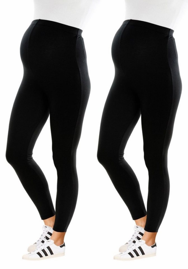 Neun Monate Umstandsleggings »Powered by Flashlights« (Packung, 2-tlg) lange Form
