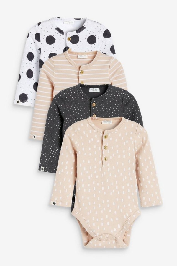 Next Body »4er-Pack Bodysuits aus Biobaumwolle« (4-tlg)