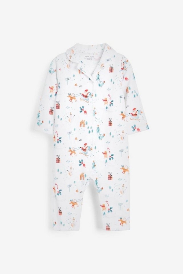 Next Schlafoverall »Schlafanzug mit weihnachtlichem Allover-Print« (1-tlg)