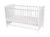 Niuxen BK-02 Baby Bett Kinderbett Travis Juniorbett 2 in1 Umbaubar höhenverstellbar Schlupfsprossen (mit Matratze)