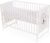 Niuxen SK-02 Baby Bett Kinderbett Mond Bär 120×60 höhenverstellbar Schlupfsprossen (mit Matratze)