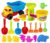 NIWWIN 21 stück Strand Sand Spielzeug Set Kinder Spielzeug gehören LKW, sandkasten Eimer Tier Formen (21 stücke)