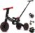 OLYSPM 5 in 1 Laufräder Kinder Dreirad Lauflernhilfe,leichtes Kinderrad Lauflernrad faltbar Kinderlaufrad,mit Schubstange Kinderdreirad,laufrad ab…