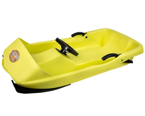 ONDIS24 Bob »Ondis24 Schlitten Super Bob gelb 1 Sitzer Rodel für Kinder ab 2 Jahren Winter Bob«