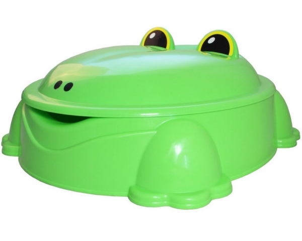 ONDIS24 Sandkasten »Sandkasten mit Deckel Planschbecken Freddy der Frosch«