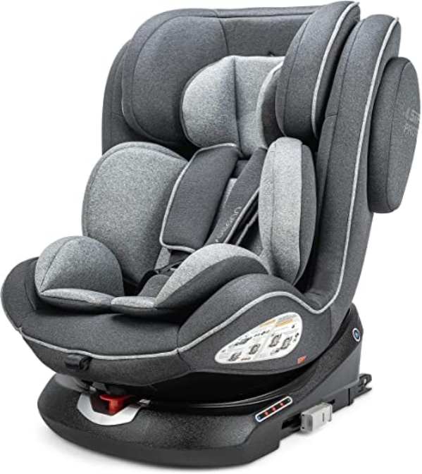Osann ENO360 Kinderautositz Gruppe 0+/1/2/3 (0-36 Kg) Reboarder Dark Grey Melange