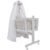 Oskar Babybett »Baby Wiege Kinder Bett Stubenwagen Beistellbett + 9 tlg. Zubehör Weiß / Beige«